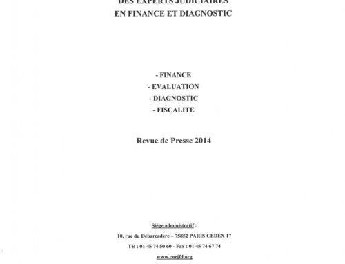 Finance and evaluation – Articles published by the CNEJFD – collection 2014